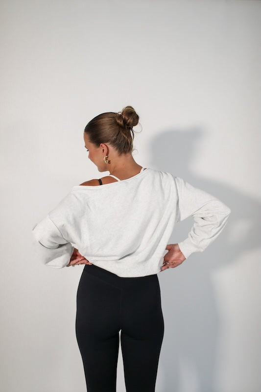 jet setter cropped sweatshirt