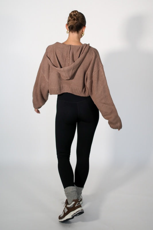 sabrina zip-up sweater