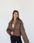 espresso reversible jacket