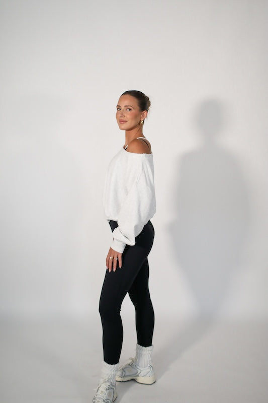 jet setter cropped sweatshirt