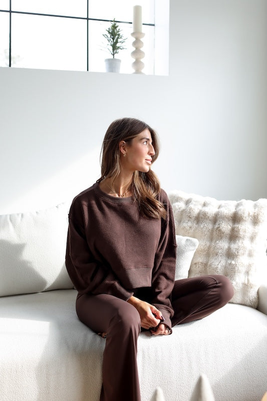 weekender waffle top