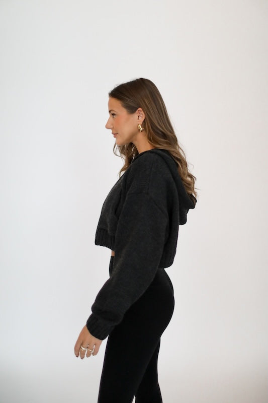 sabrina zip-up sweater