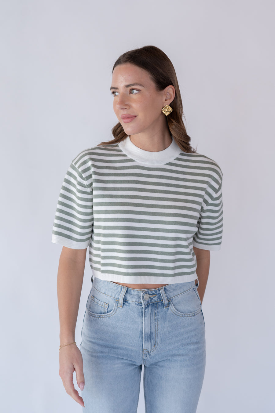 happy hour top // green