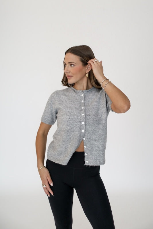 estate short sleeve cardigan