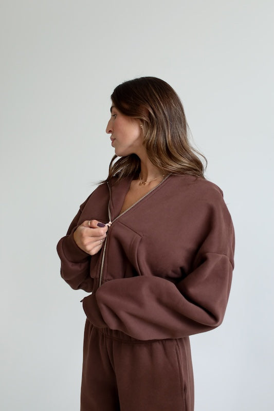 everyday uniform zip-up