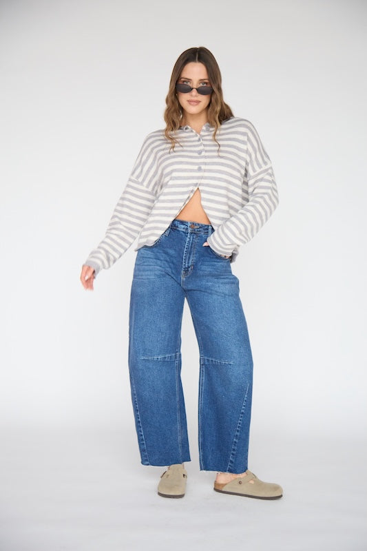 capsule striped cardigan