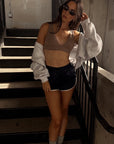 mary-kate satin shorts