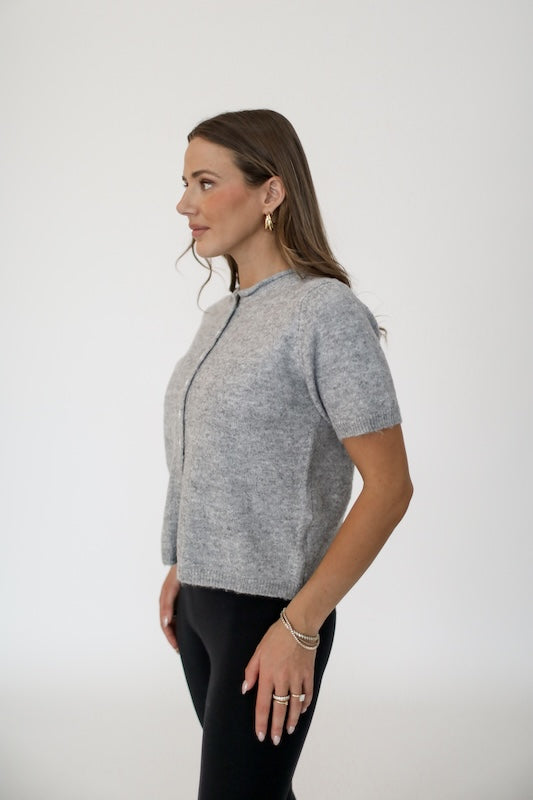 estate short sleeve cardigan