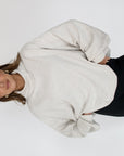rerun mock neck sweatshirt
