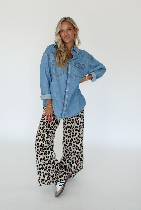 caviar cowgirl denim shirt