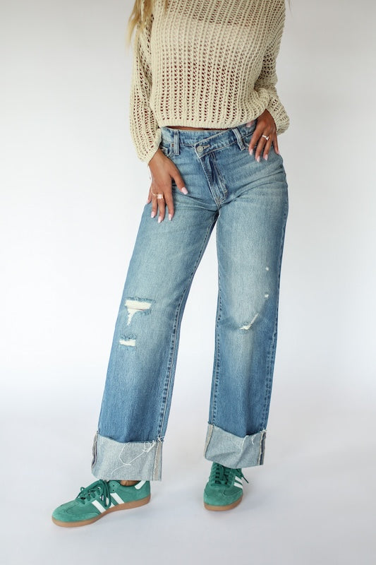 olivia crossover jeans