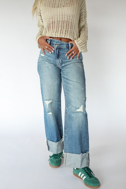 olivia crossover jeans