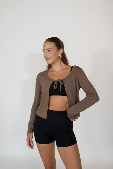 ballet tie-front top