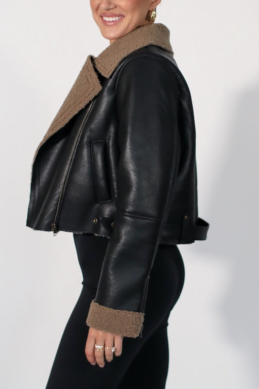 it girl biker jacket