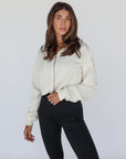 core cropped zip-up hoodie