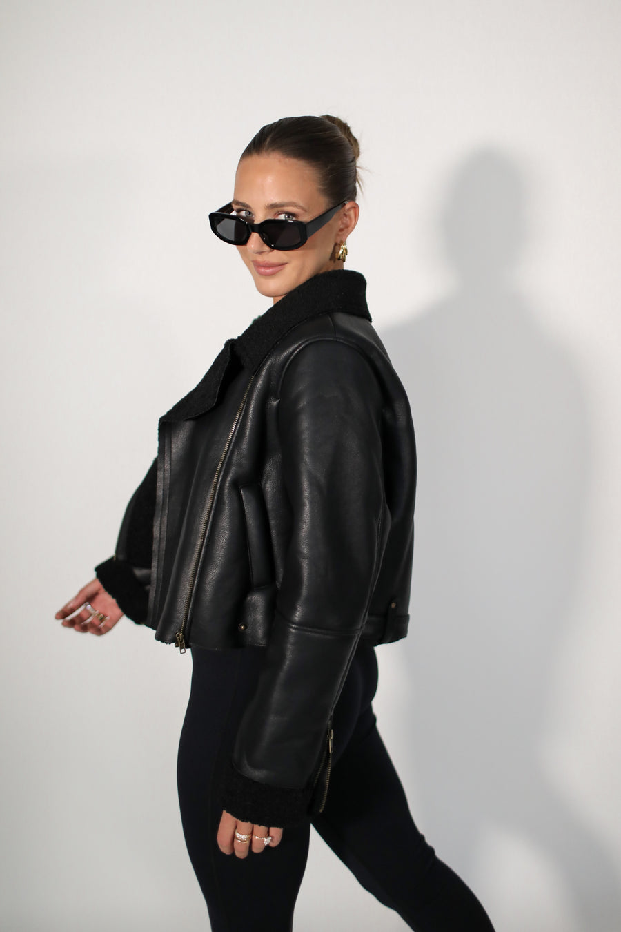 it girl biker jacket