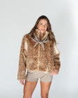 fawn fur coat