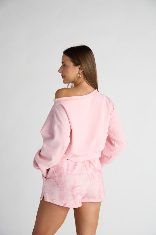 jet setter cropped sweatshirt