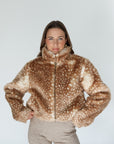 fawn fur coat