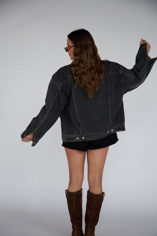 after dark denim jacket