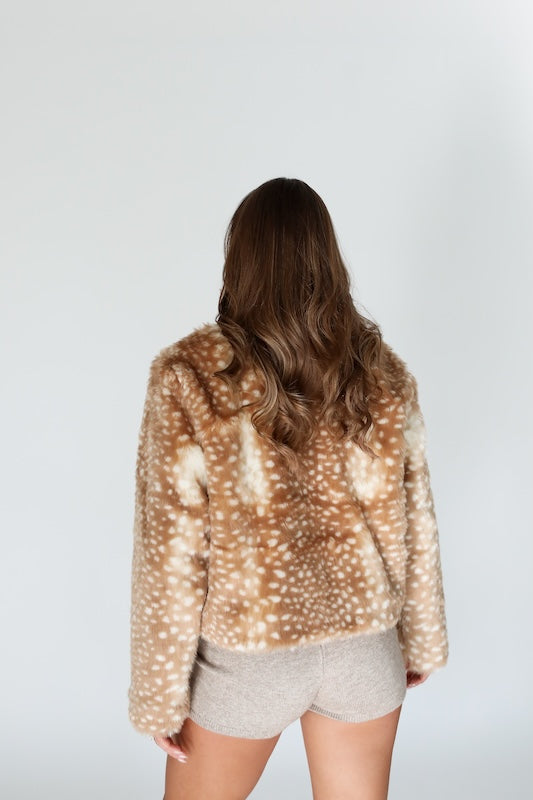 fawn fur coat