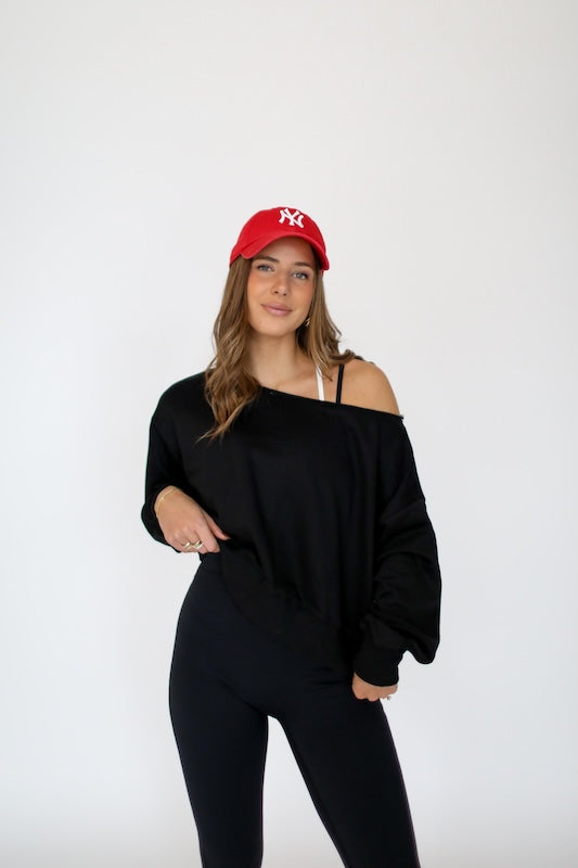 jet setter cropped sweatshirt