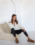 core cropped zip-up hoodie