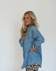 caviar cowgirl denim shirt