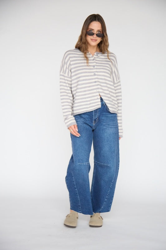 capsule striped cardigan