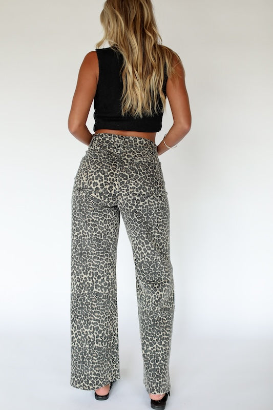 wild one leopard jeans