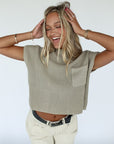 olive you knit top