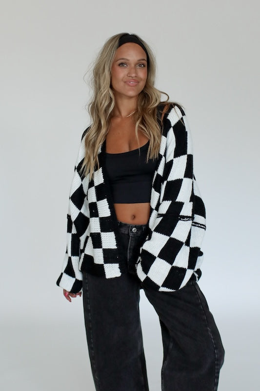 racetrack cardigan