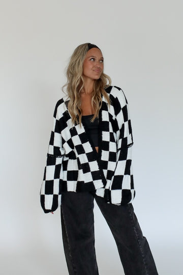 racetrack cardigan