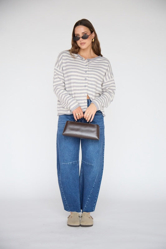 capsule striped cardigan