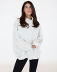 rerun mock neck sweatshirt