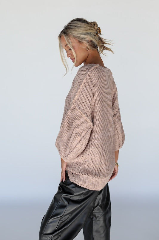 easy street sweater // mauve