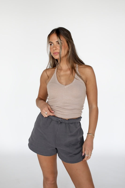 v-neck racer tank