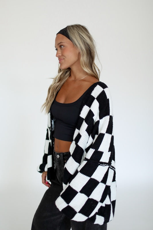 racetrack cardigan