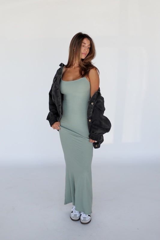 slip on maxi dress