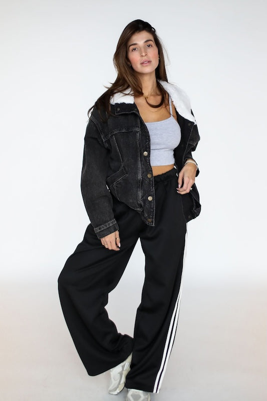 kins sherpa jean jacket