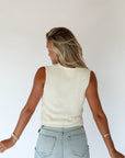 kaia knit vest // cream