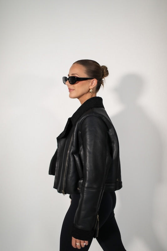 it girl biker jacket