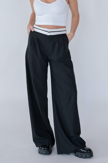 business casual trousers // black