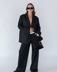 business causal blazer // black