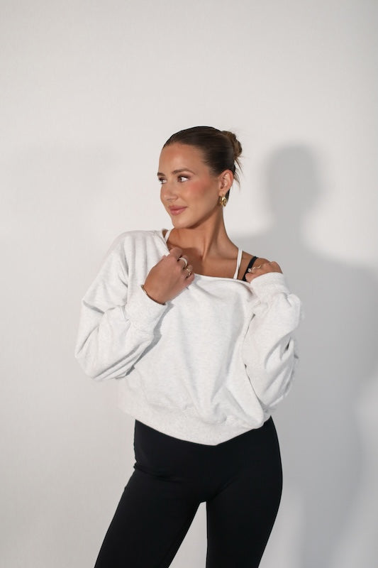 jet setter cropped sweatshirt