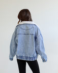kins sherpa jean jacket