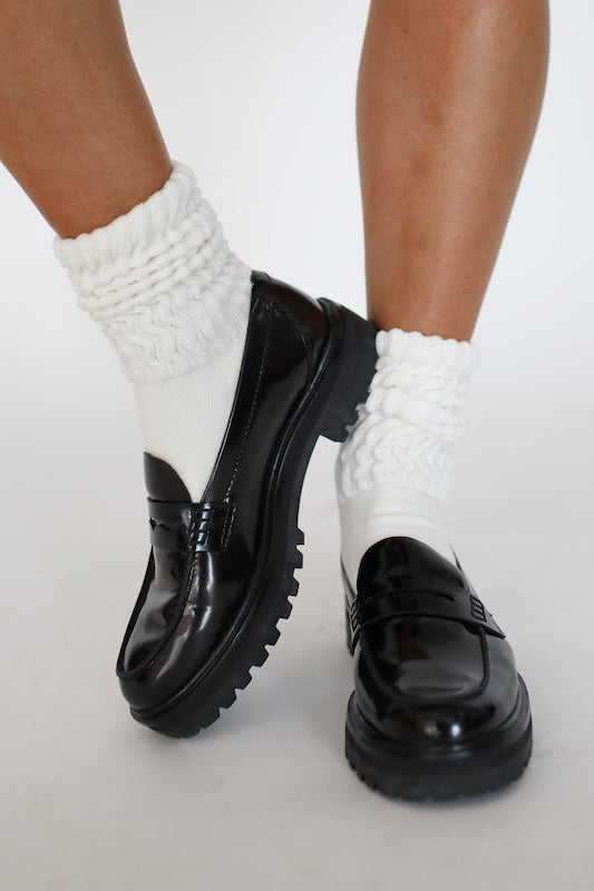 chunky slouch sock