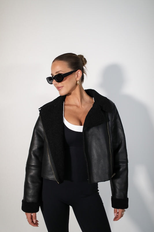 it girl biker jacket