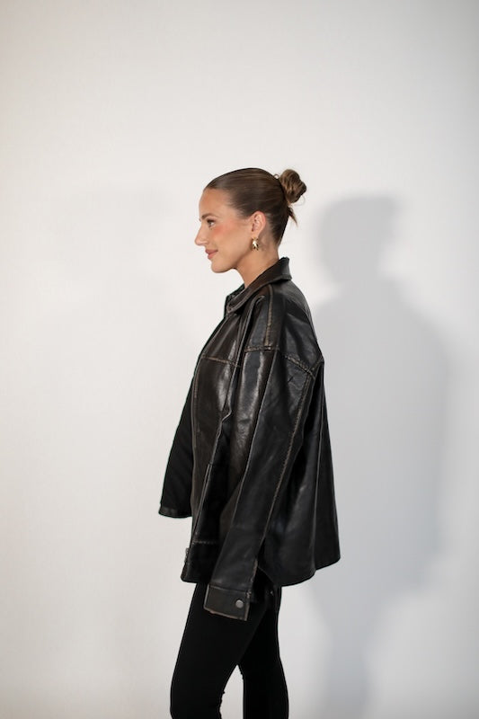run the streets leather jacket