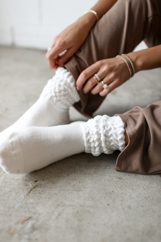 chunky slouch sock